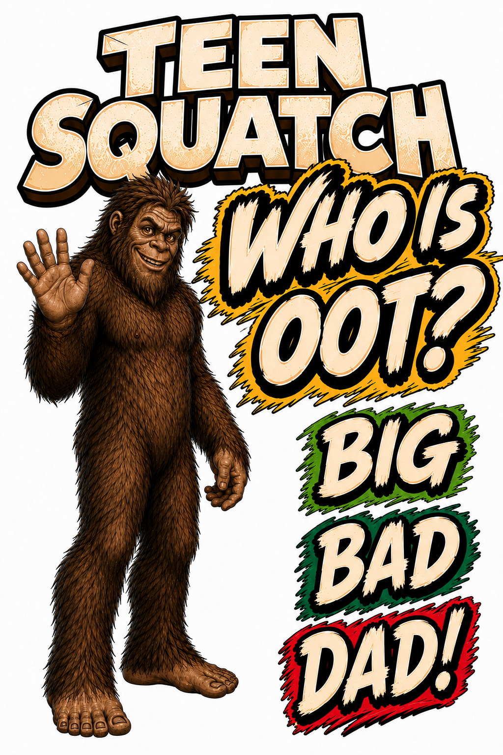 Teen Squatch Who Is OOT? T-Shirt - COMING SOON